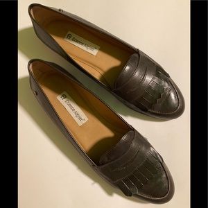 Etienne Aigner slate gray skirted loafer 10M, $55.